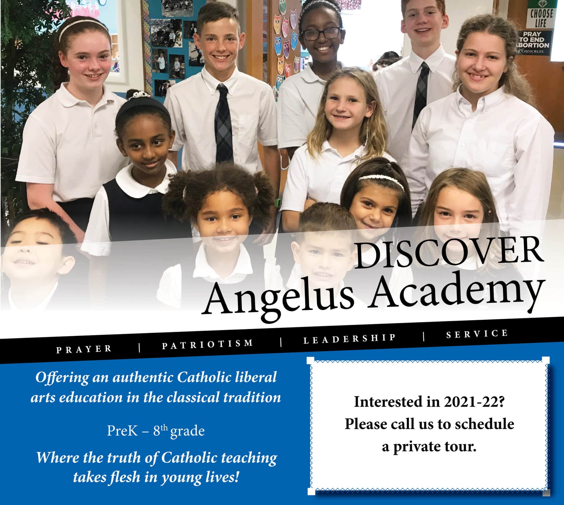 Open House 11.2020 website Angelus Academy Open House